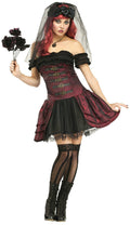 Fun World Women's Dracula Bride Vampire Queen Adult Costume Size S/M 2-8
