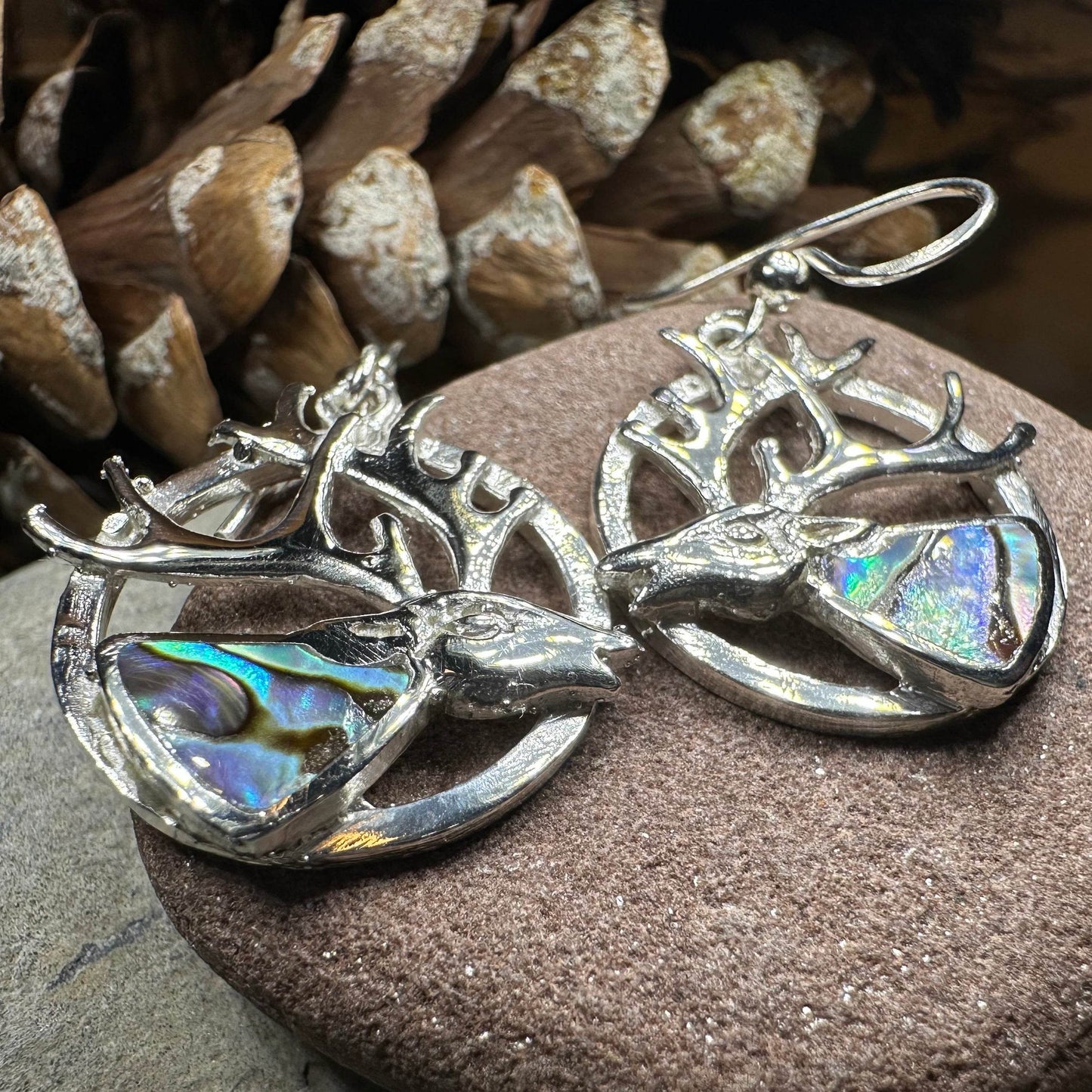 Stag of the Mist Earrings - 
