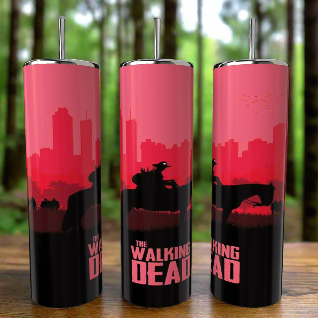 Red | The Walking Dead 20oz Skinny Tumbler