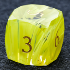 Bear Dice DND Multi-Sided Engraved Glass Gemstone Dice Set