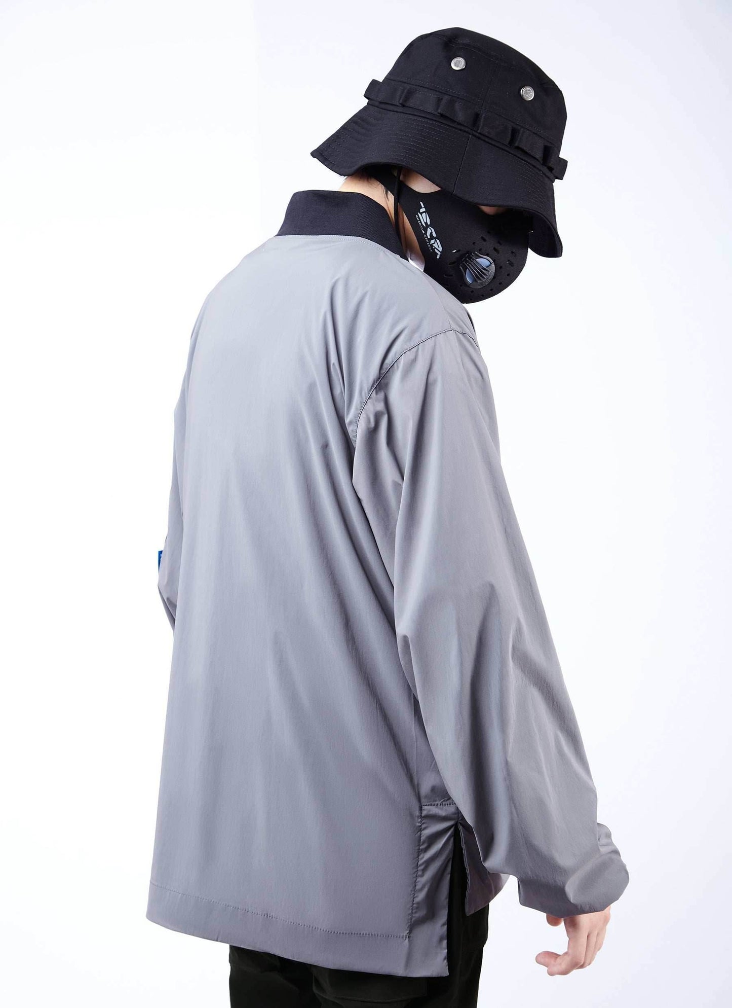 APT2809 Grey Kimono Shirt - Grey / S