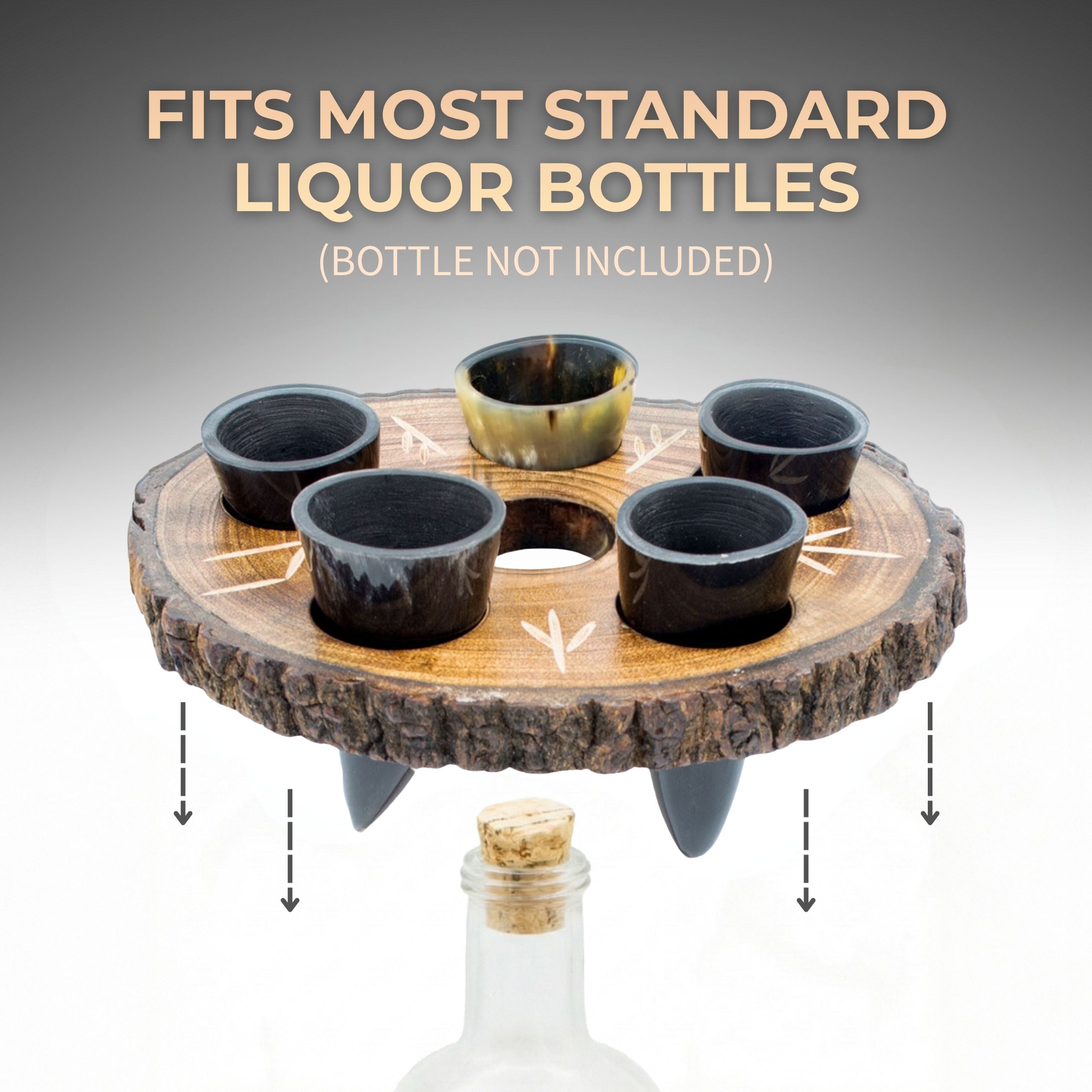 Drinking Horn Shot Glass Set