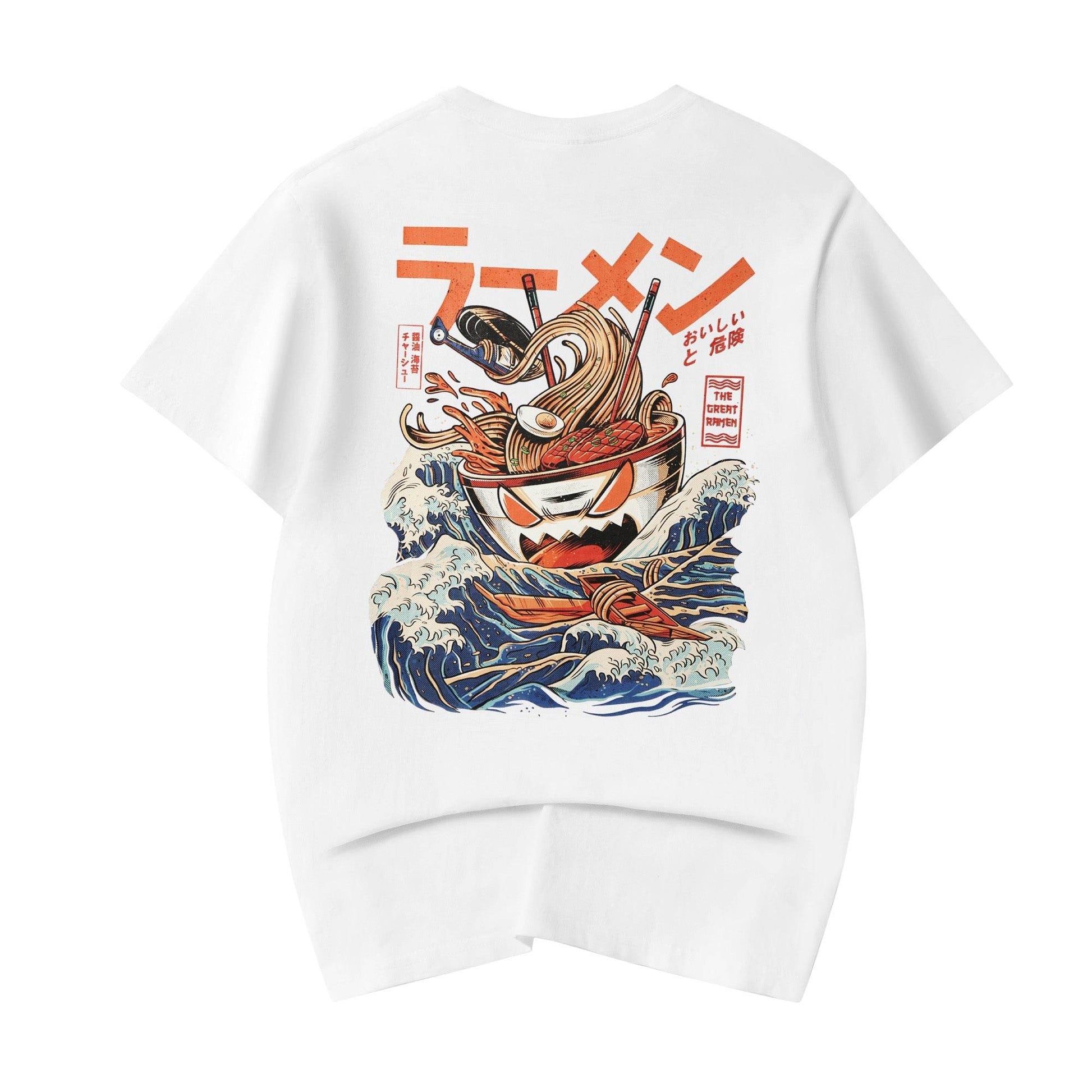YeT012 Ramen Monster Tee - White / S