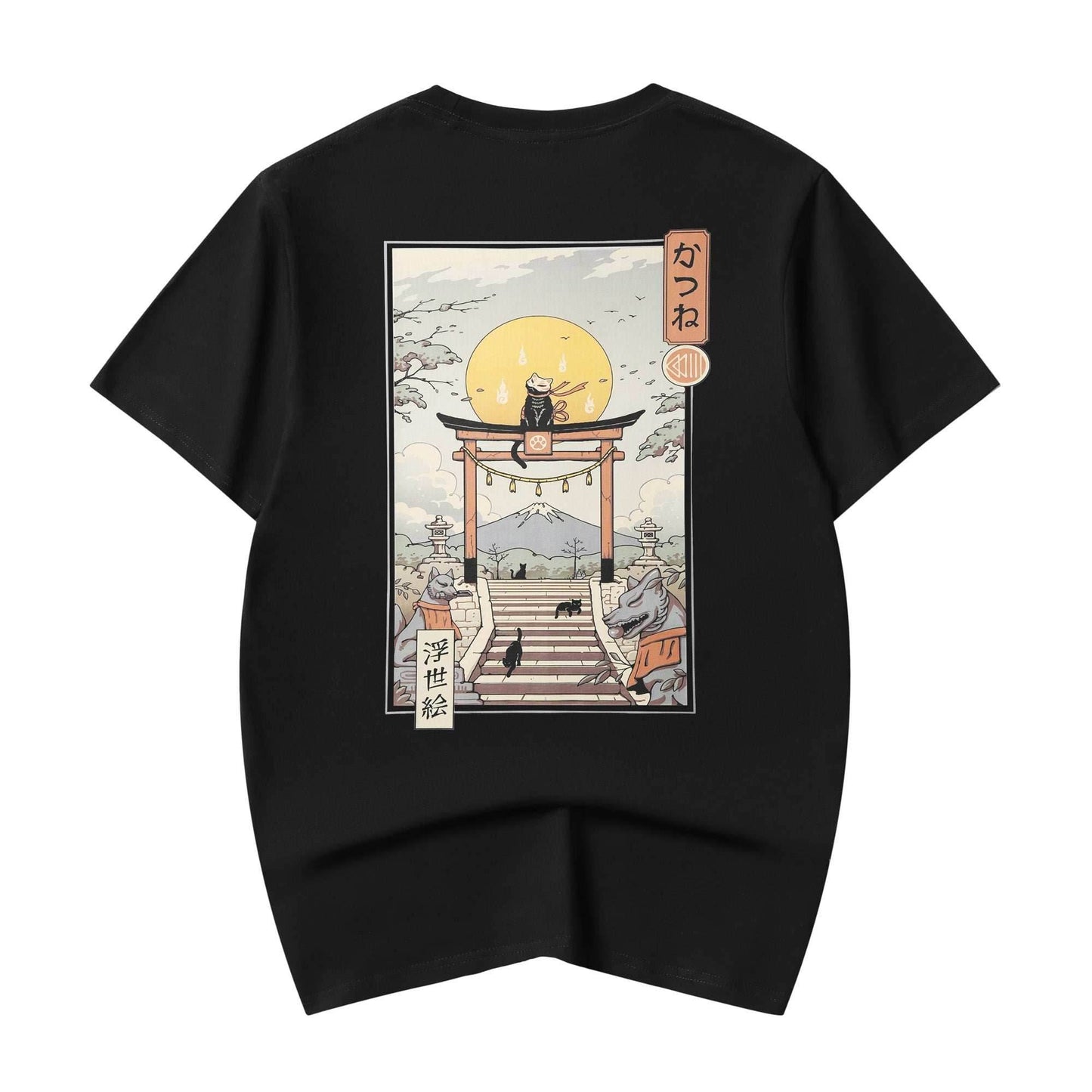 YeT011 Tori Cat Tee - Black / S