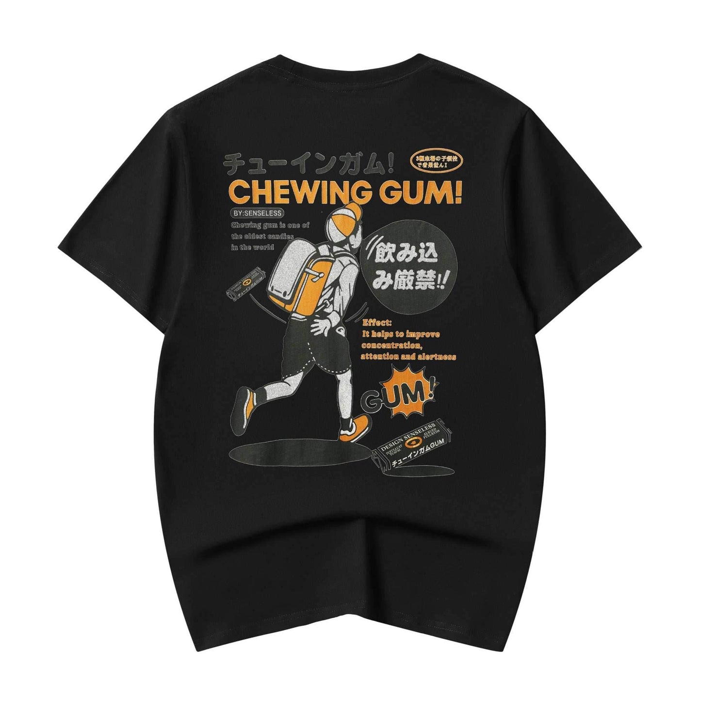 YeT005 Chewing Gum Tee - Black / S
