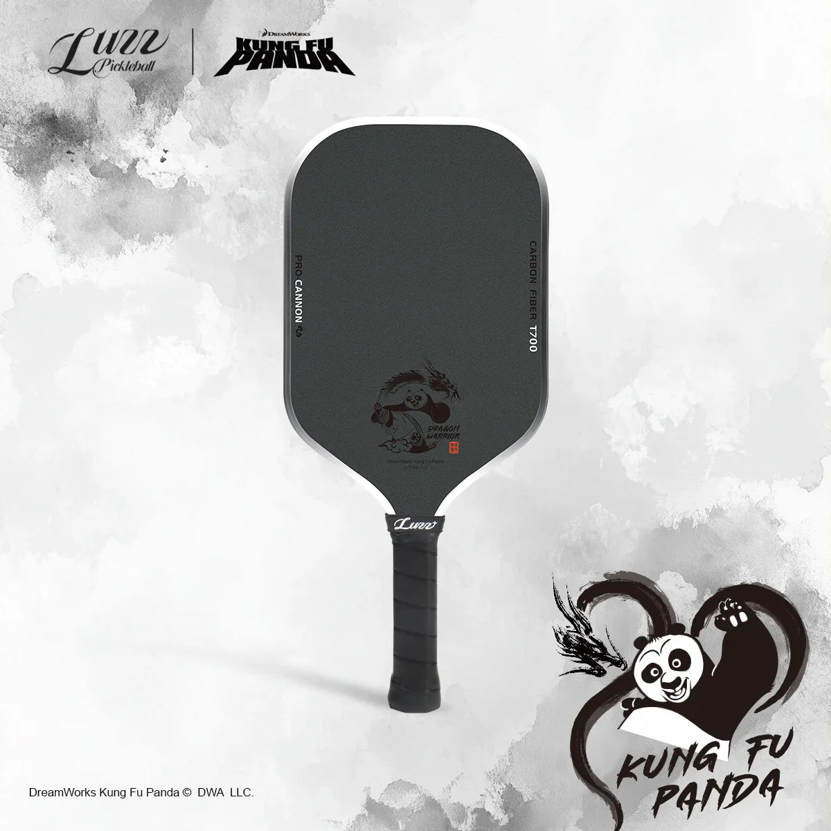 Luzz Kung Fu Panda Cannon Mad Pickler Edition Pickleball Paddle & Cover
