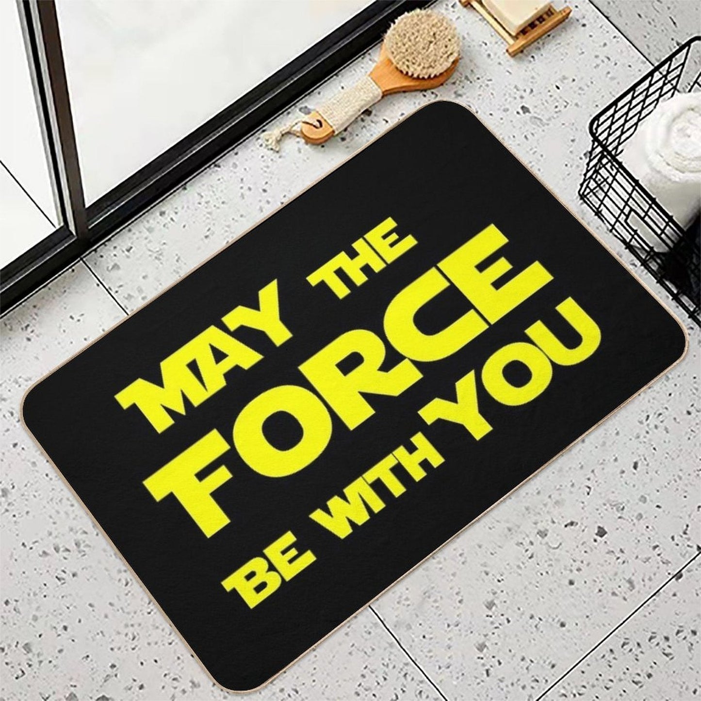 May The Force Be With You  Fade-Resistant Bath Mat