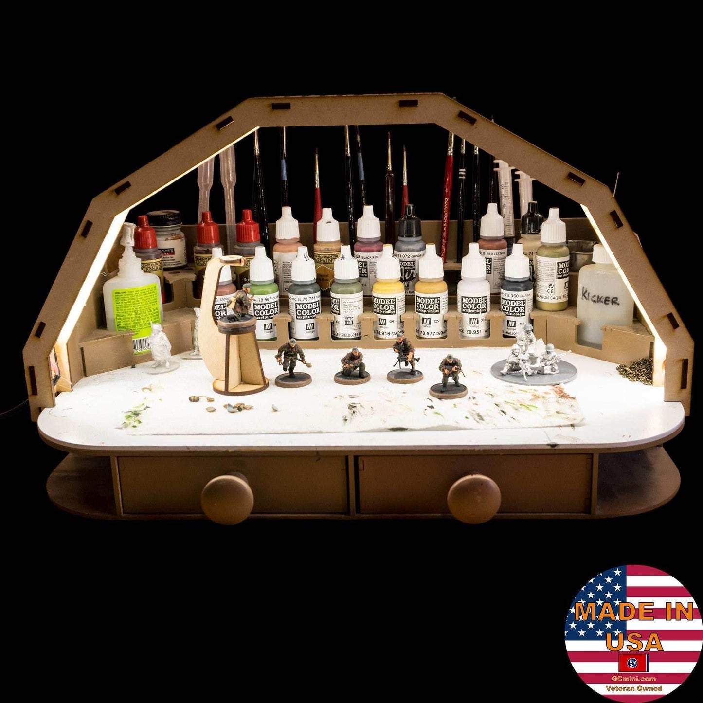 LED Light Add-On For Painting Stations - Fully Assembled with Power Supply - 