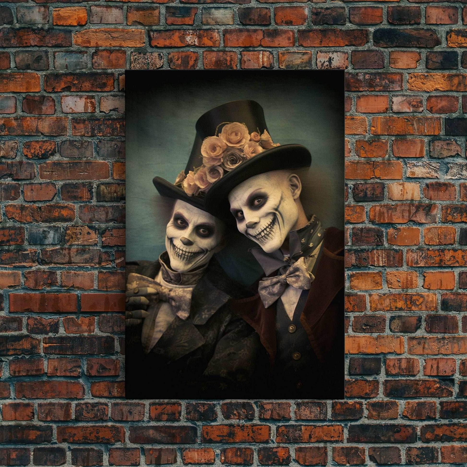 Dark Fantasy, Goth Wall Art, Gothic Wall Decor, Spooky Art, Creepy Wall Art, Canvas Print, Wall Art, Vertical Print, Home Decor, Room Decor - 8x12 Inches / Gallery Wrap Canvas - Ready To Hang