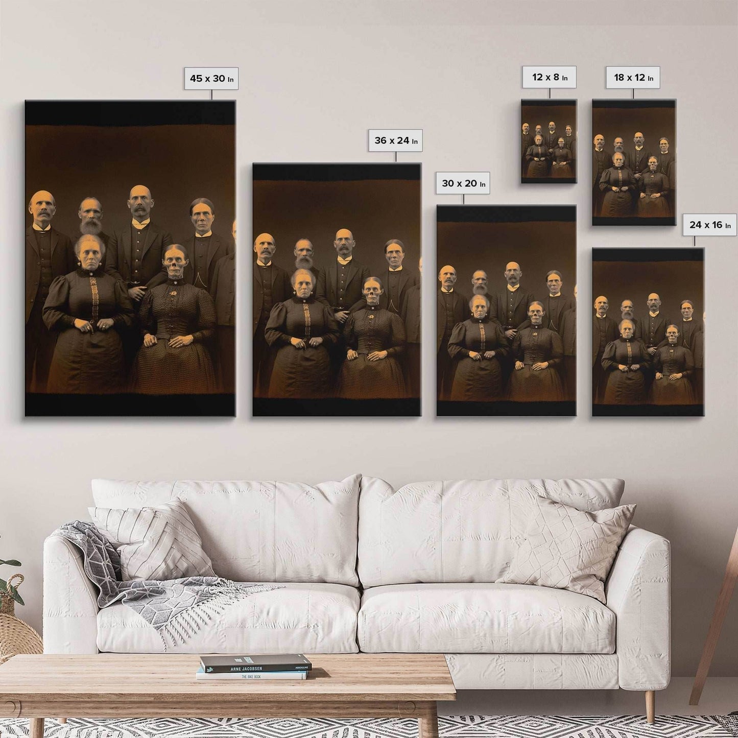 Halloween Wall Art, Spooky Room Decor, Horror Decor, Creepy Art, Ghost Art, Dark Fantasy, Canvas Print, Wall Art, Vertical Print, Room Decor - 8x12 Inches / Gallery Wrap Canvas - Ready To Hang