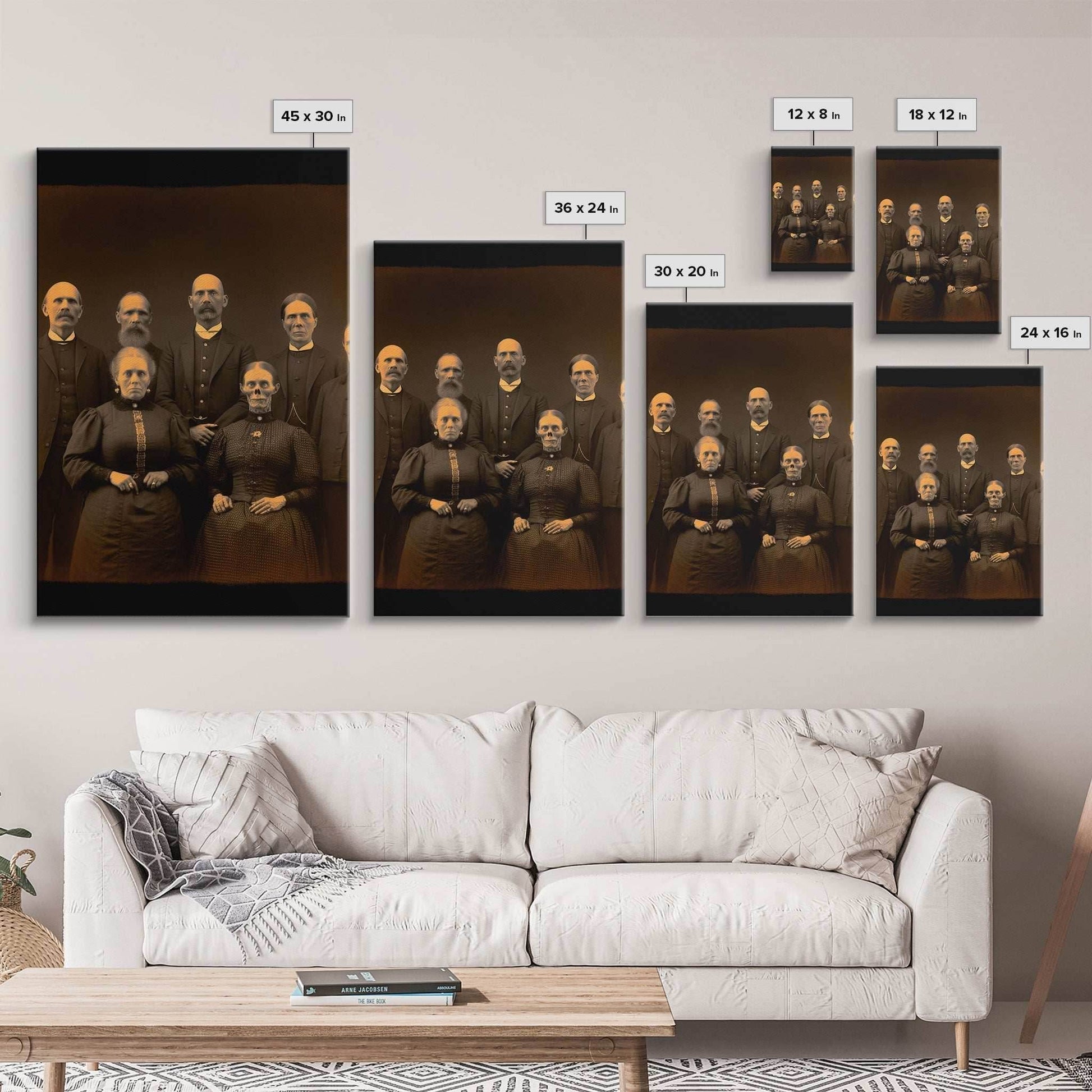 Halloween Wall Art, Spooky Room Decor, Horror Decor, Creepy Art, Ghost Art, Dark Fantasy, Canvas Print, Wall Art, Vertical Print, Room Decor - 8x12 Inches / Gallery Wrap Canvas - Ready To Hang