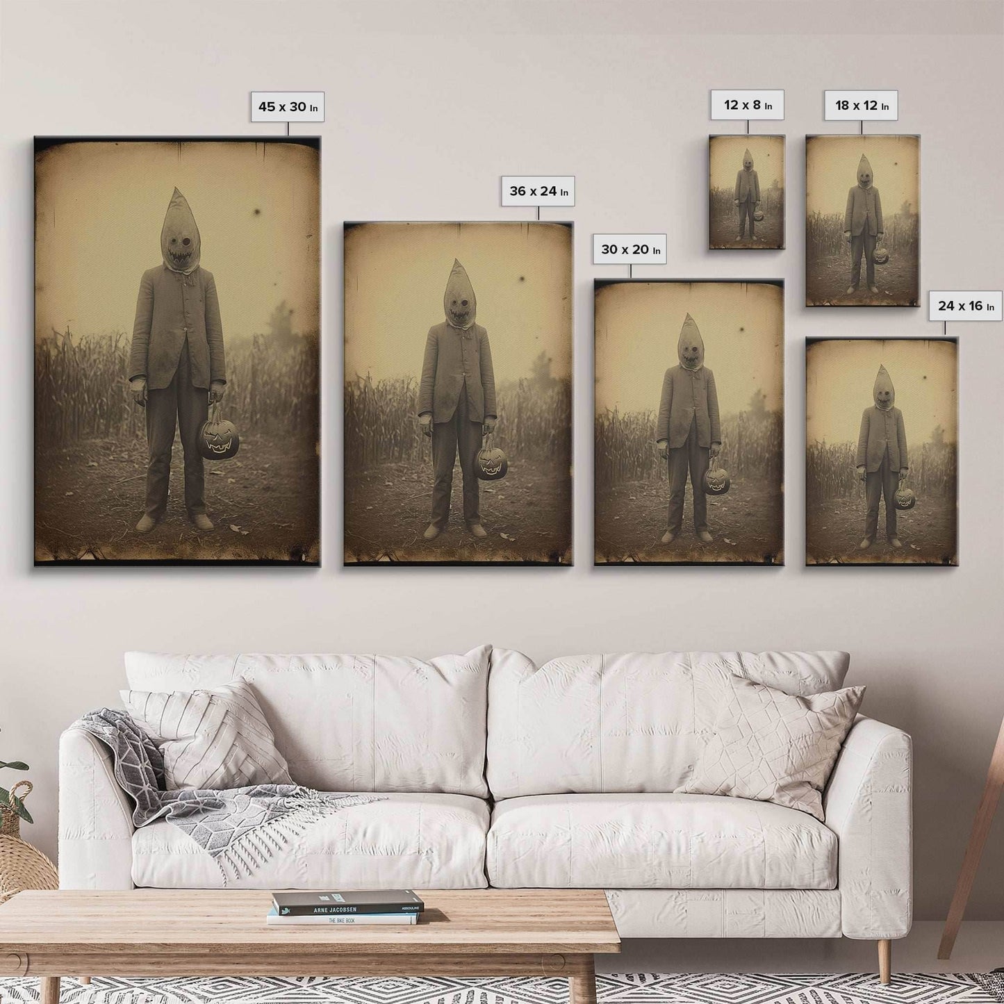 Horror Home Decor, Spooky Halloween, Creepy Wall Art, Dark Fantasy, Canvas Print, Wall Art, Vertical Print, Home Decor, Wall Decor - 8x12 Inches / Gallery Wrap Canvas - Ready To Hang