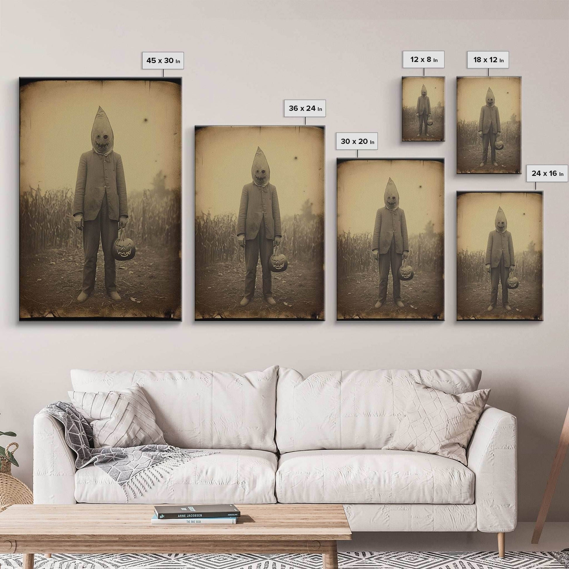 Horror Home Decor, Spooky Halloween, Creepy Wall Art, Dark Fantasy, Canvas Print, Wall Art, Vertical Print, Home Decor, Wall Decor - 8x12 Inches / Gallery Wrap Canvas - Ready To Hang