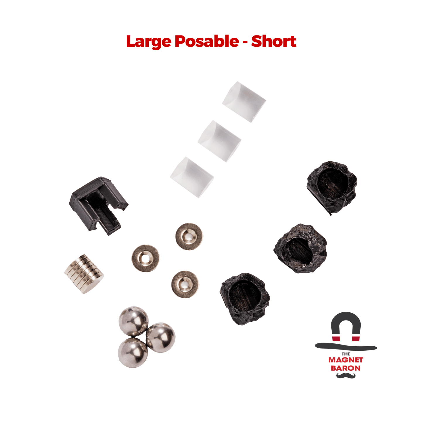 3 Sets Large Posable Magnetic Flight Stands