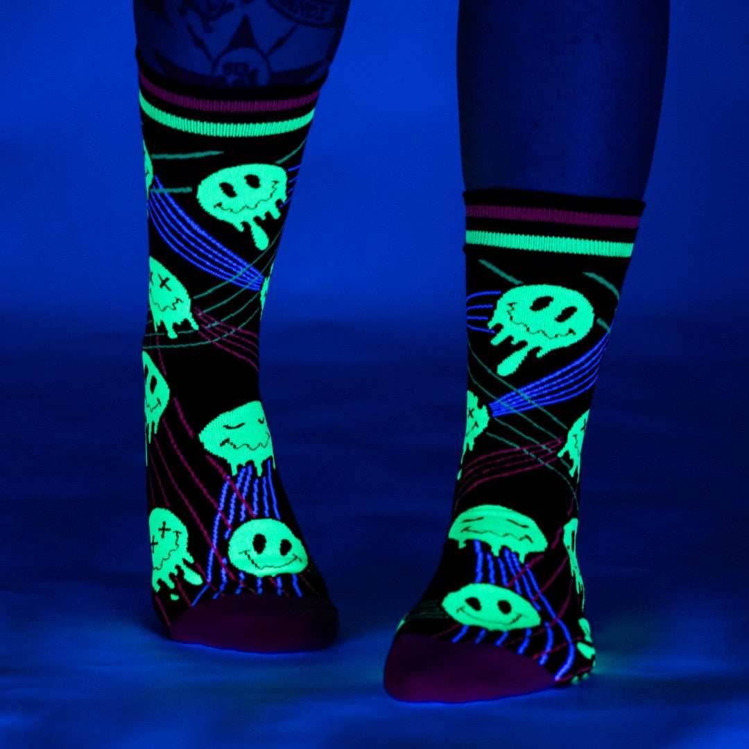 Laser BassFace Melt Supreme Crew Socks - 