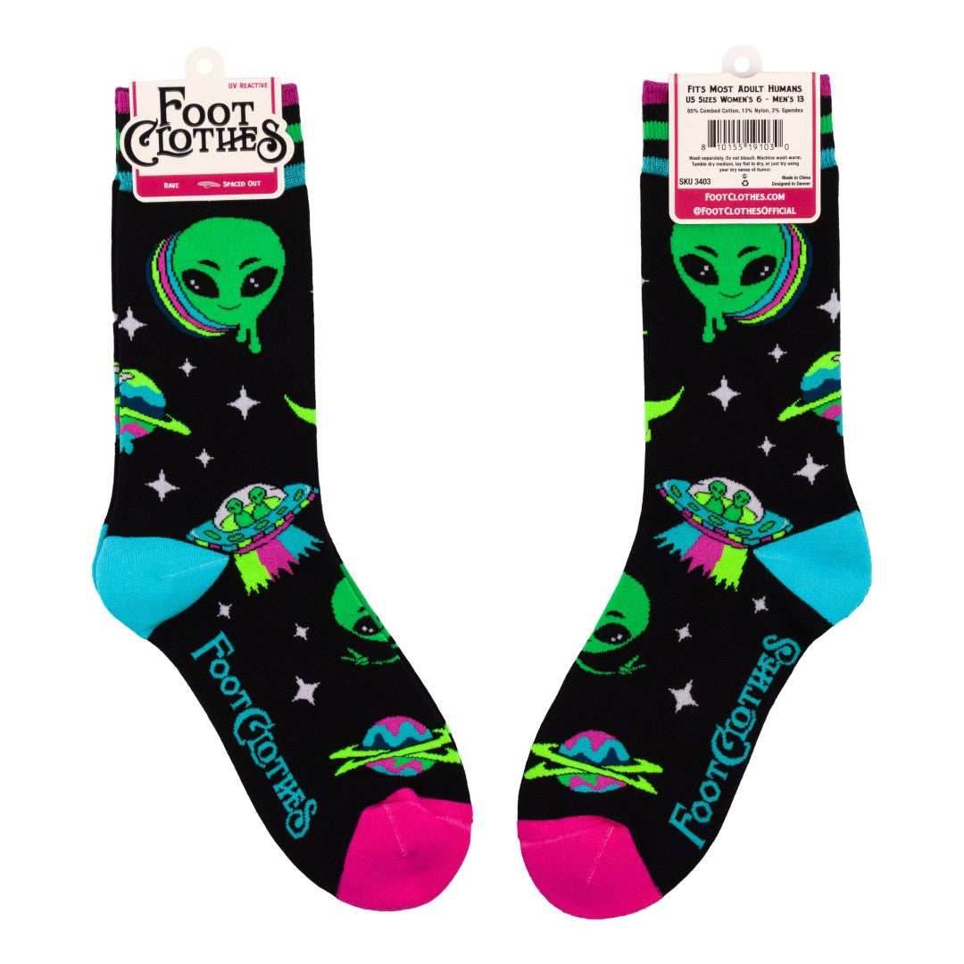 Spaced Out Alien Crew Socks - 