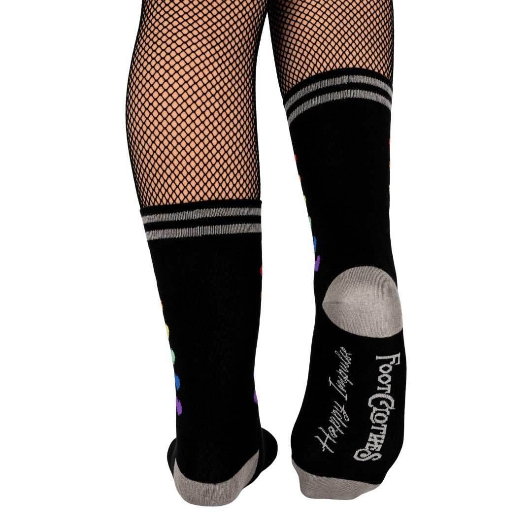 Pride Pixel Hearts Crew Socks - 
