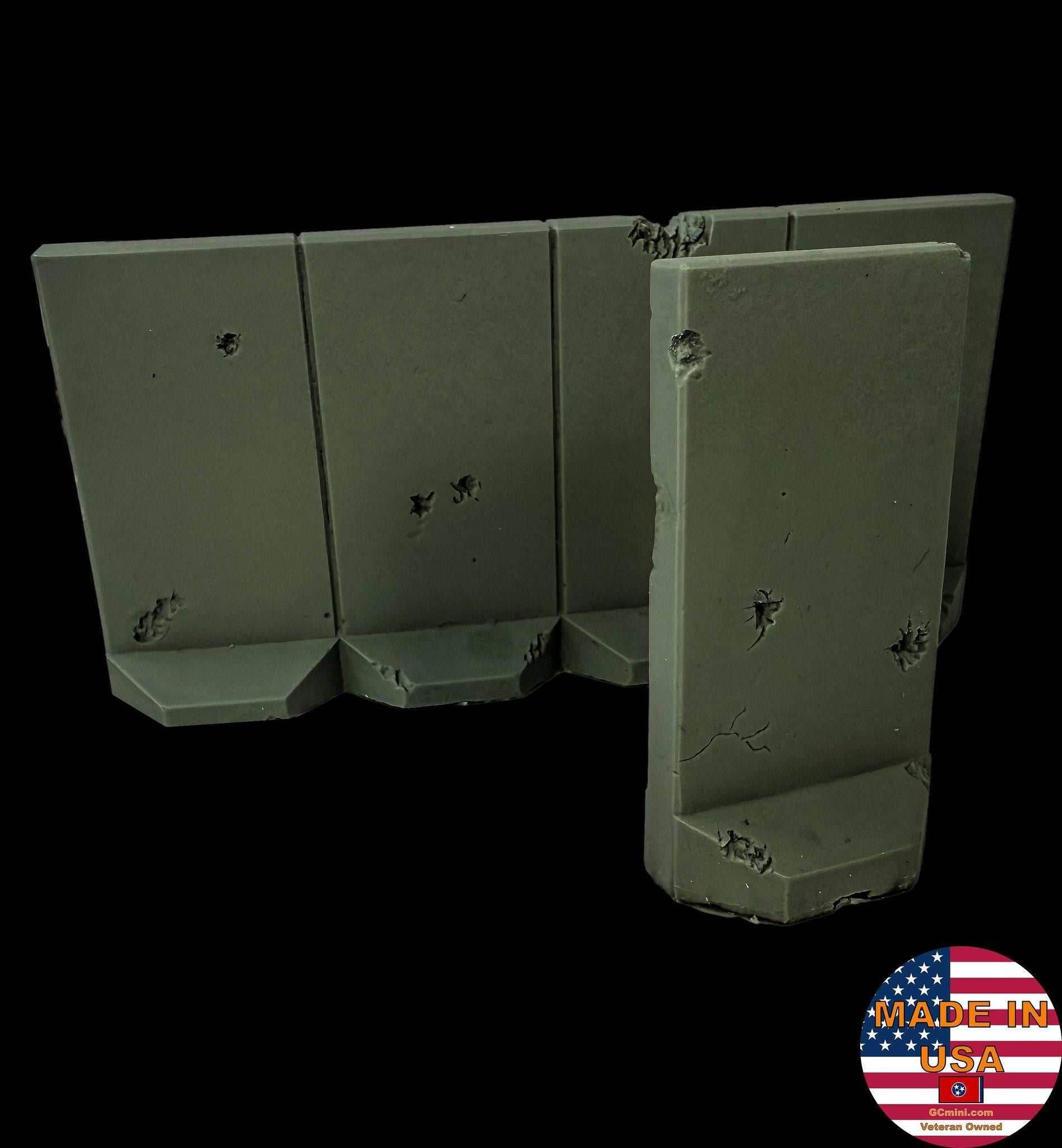 28mm Blast Walls, Distressed - 28MSCE025 - 