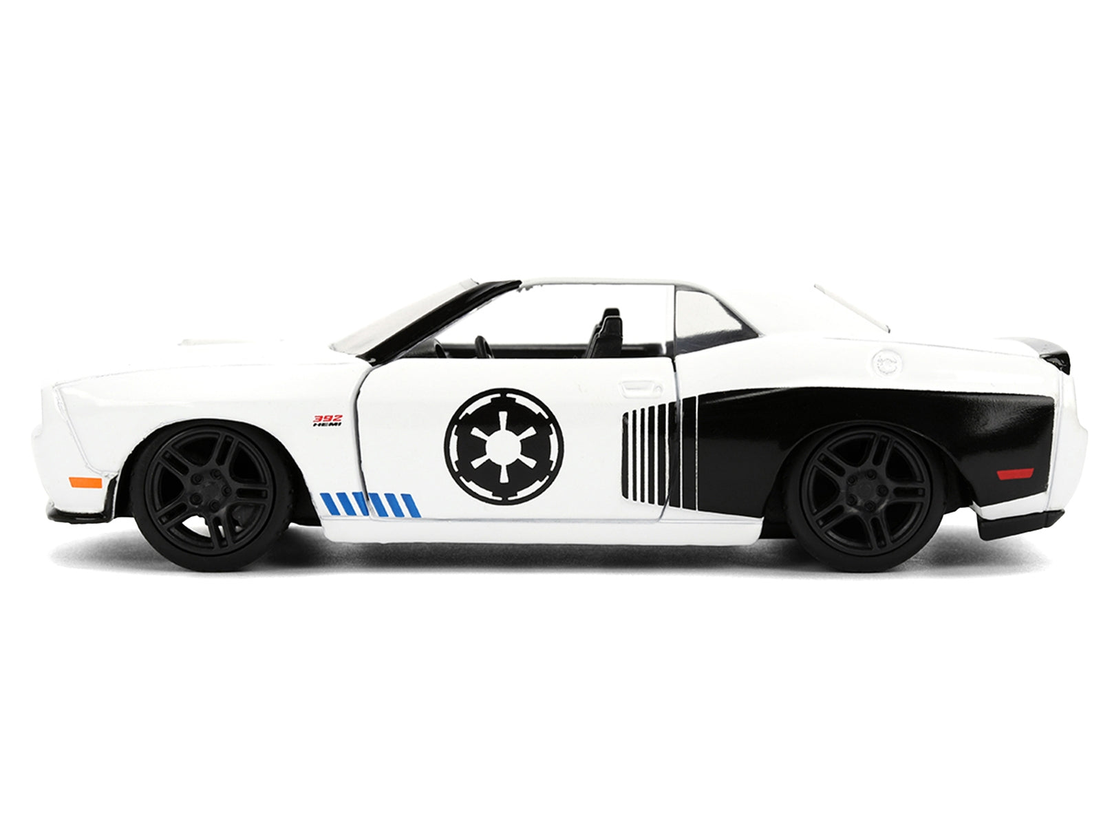 2012 Dodge Challenger SRT8 "Stormtrooper" Livery White with Graphics "Star Wars" Franchise "Hollywood Rides" Series 1/32 Diecast Model Car by Jada