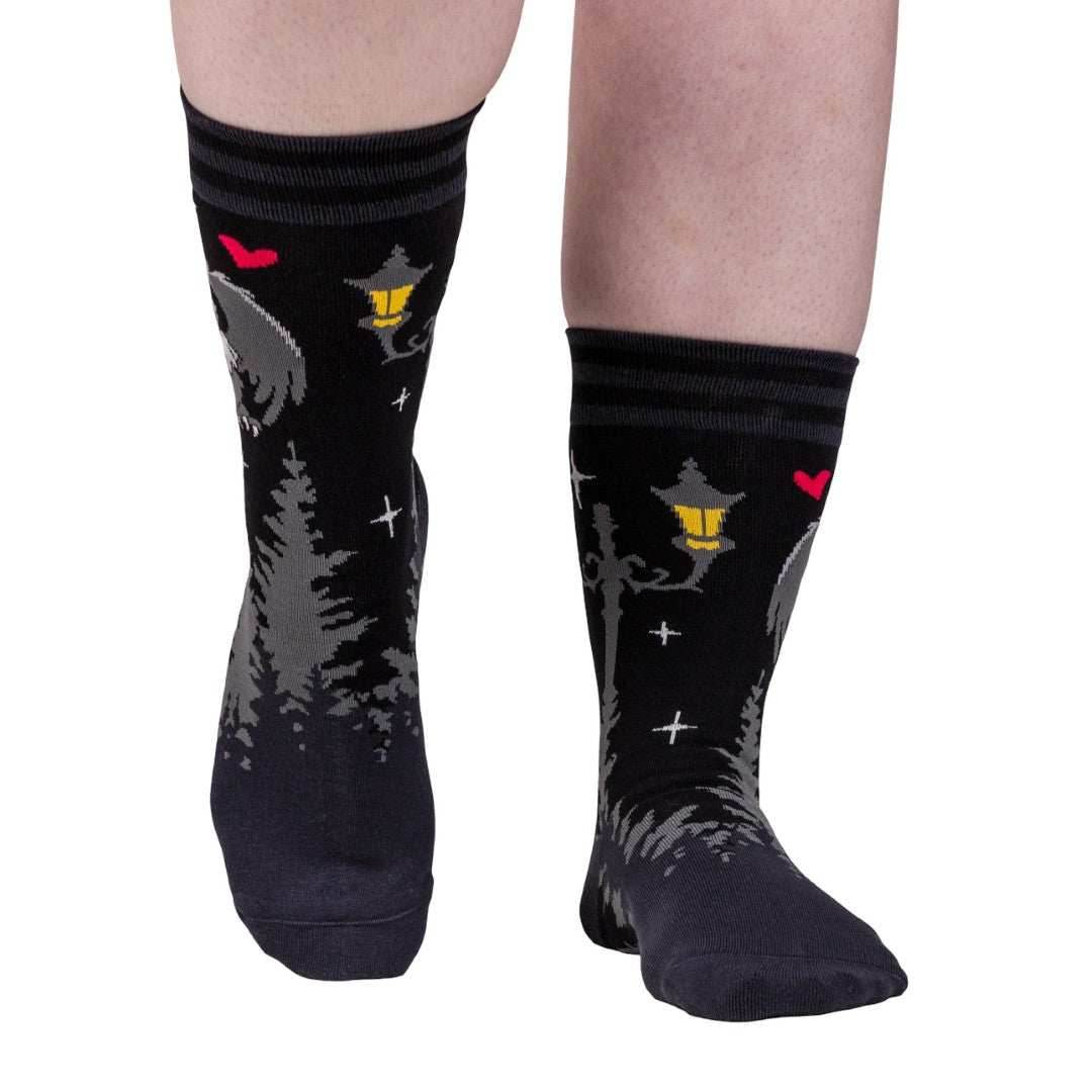 Cute Mothman Crew Socks - 