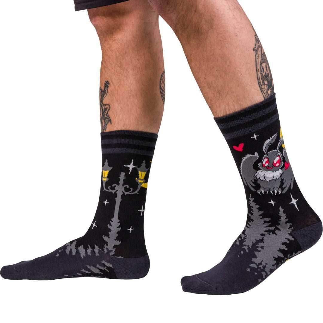 Cute Mothman Crew Socks - 