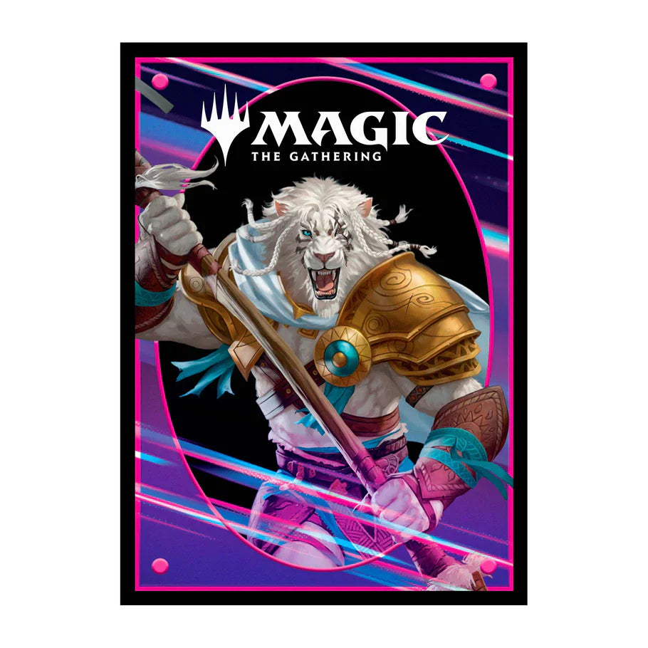 Foundations Ajani 100ct Deck Protector Sleeves Light for Magic: The Gathering
