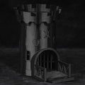 3D Printed Castle Model dungeons & dragons Dice Tower