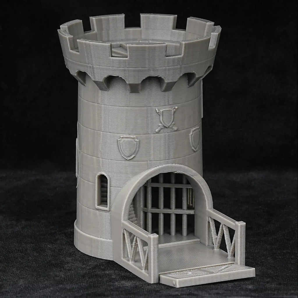3D Printed Castle Model dungeons & dragons Dice Tower