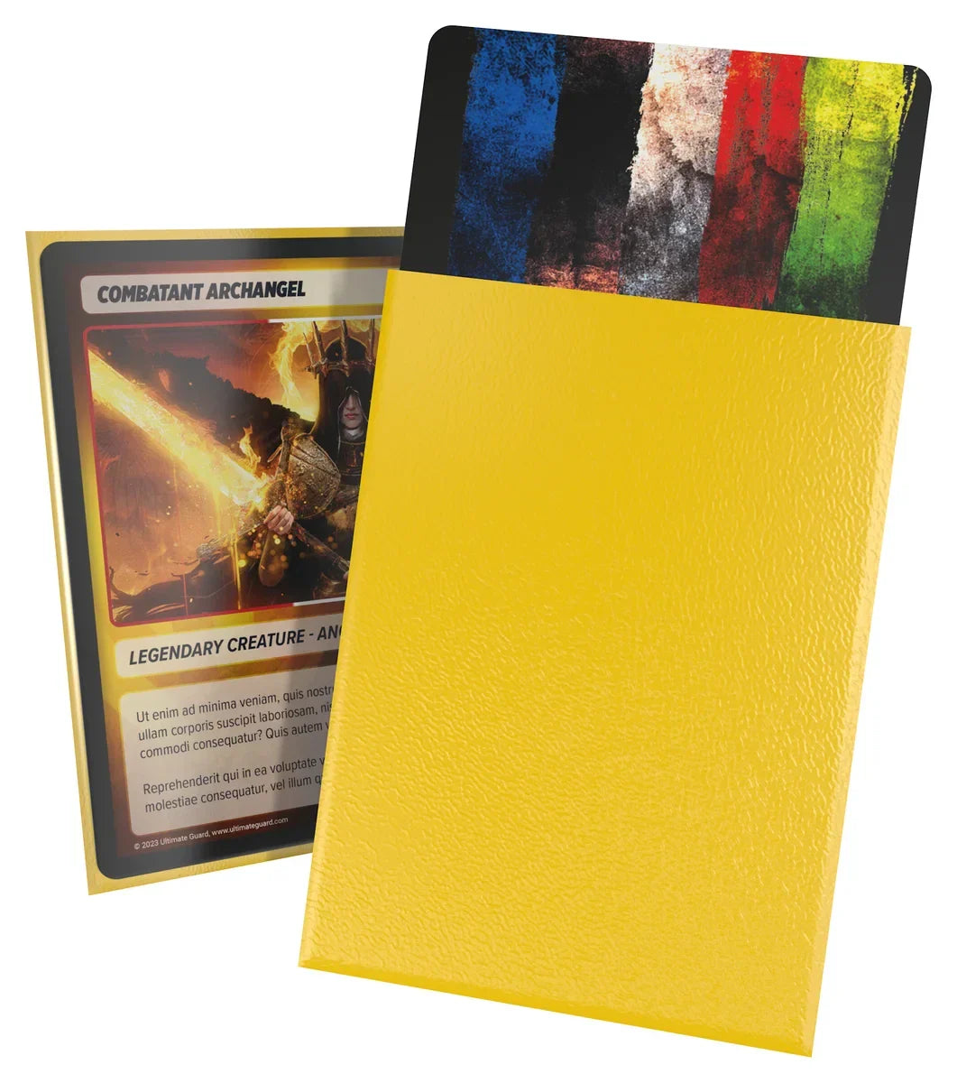 CORTEX SLEEVES MATTE STANDARD SIZE (100) - YELLOW