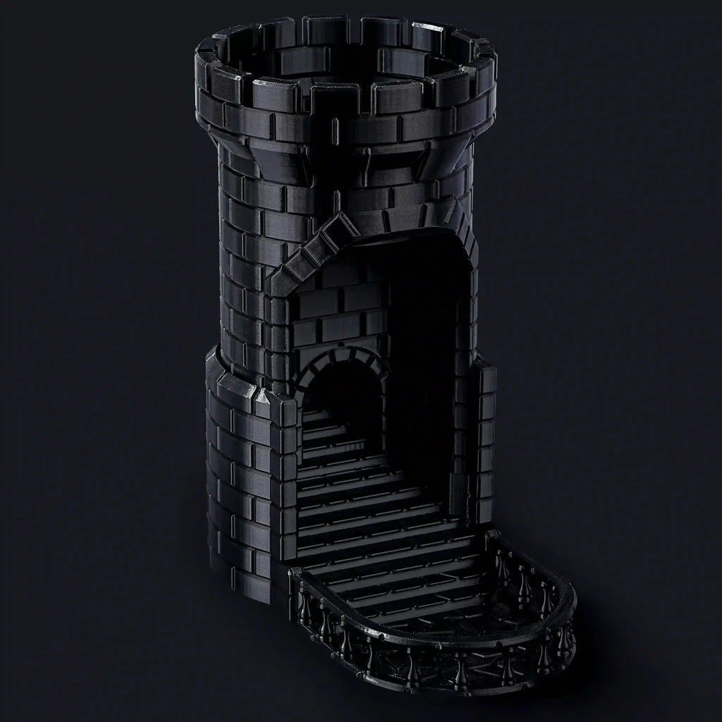 3D printed medieval castle dice tower