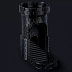 3D printed medieval castle dice tower