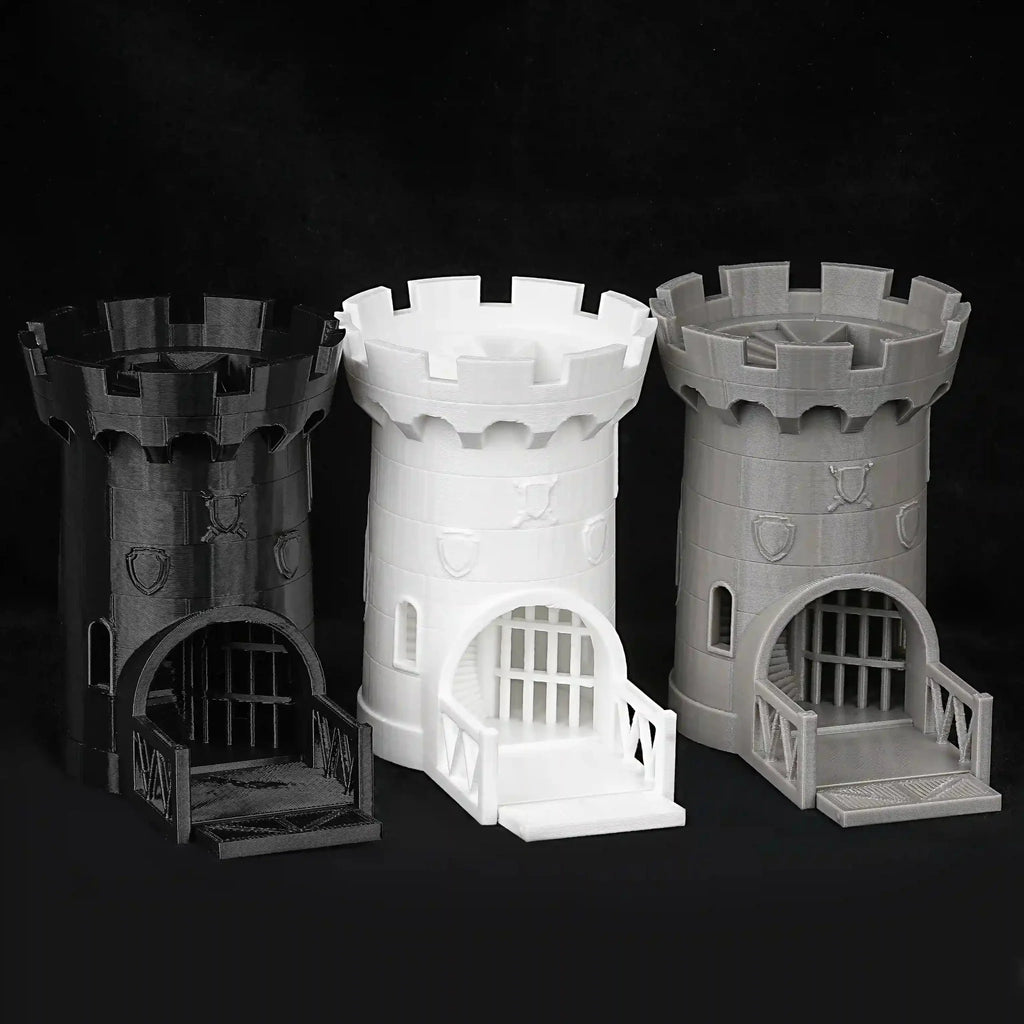 3D Printed Castle Model dungeons & dragons Dice Tower