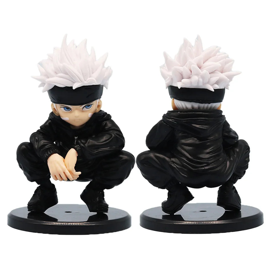 3 PCS Chibi Figurine Set Sukuna and Gojo Anime Figurines, Jujutsu Kaisen JJK Cute Figures 12-14 cm