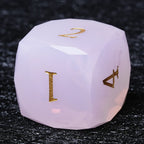 Bear Dice DND Multi-Sided Engraved Glass Gemstone Dice Set