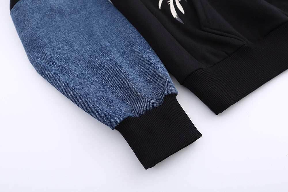 YE731 Fellowship Embroidery Hoodie - Black / S