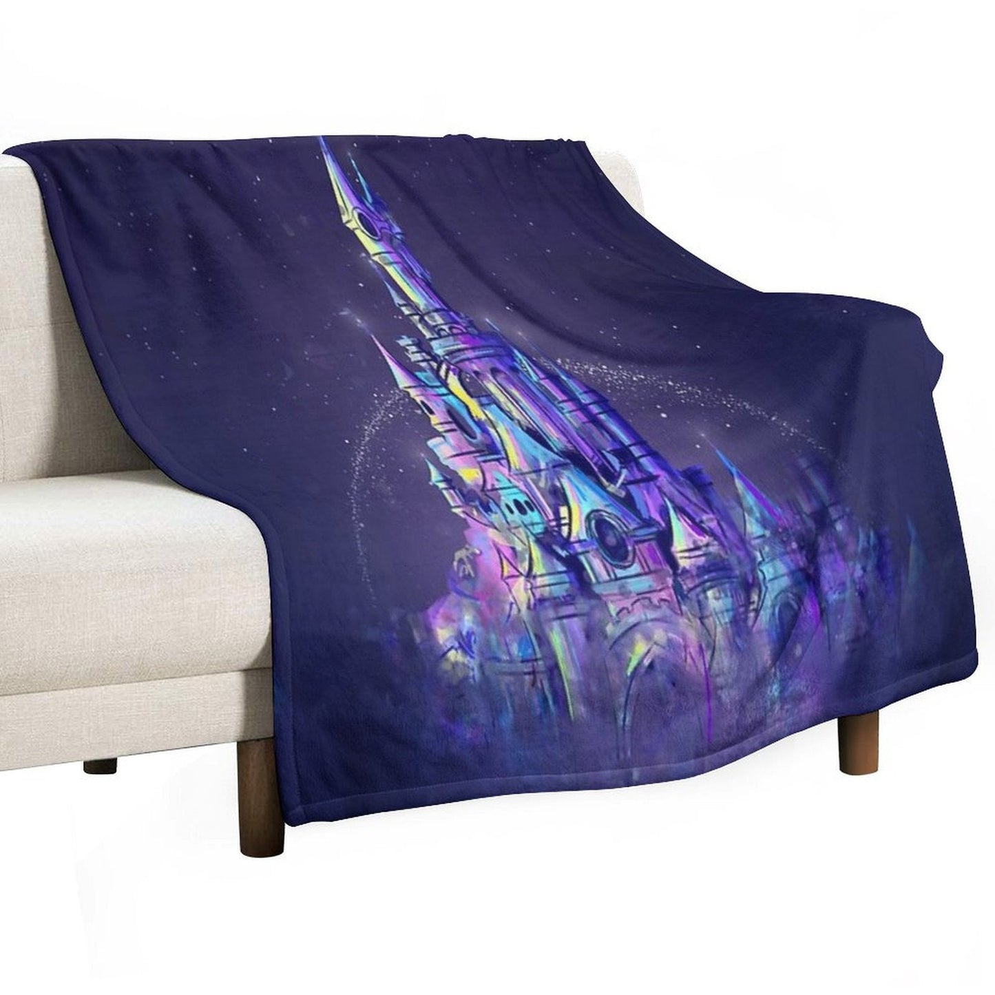 Magic Princess Fairytale Castle Kingdom Throw Blanket