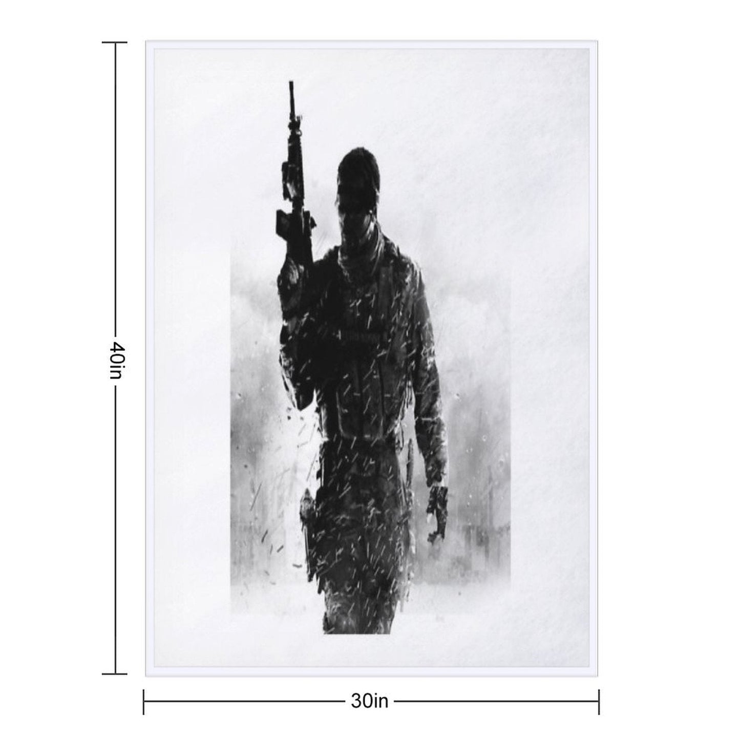 MW2 - Soldier Game Throw Blanket