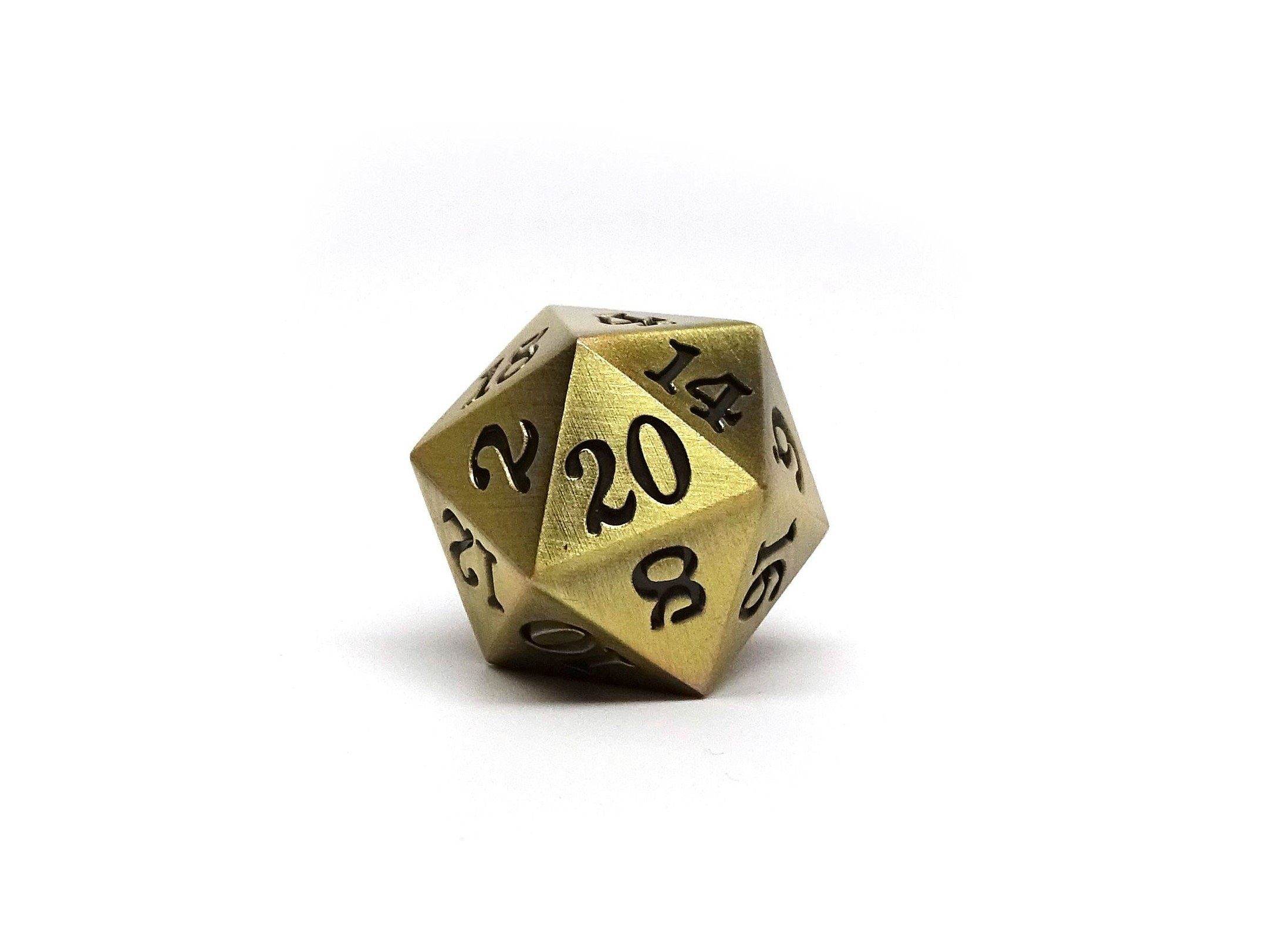 4 Pack Legendary Metal D20 Dice Set - 