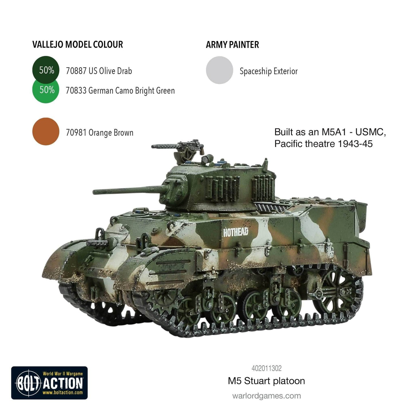 Bolt Action: M5 Stuart Platoon - 
