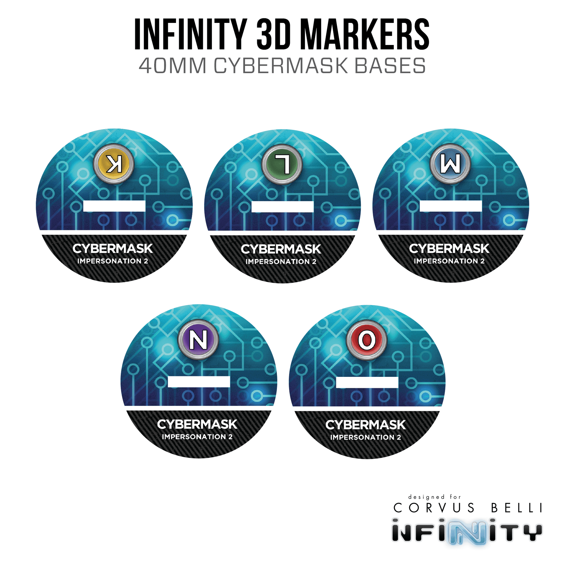 Infinity 3D Markers: Charontid (40mm Cybermask) - K