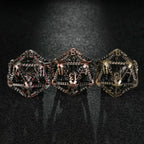 3D Metal  Flying Dragon Hollow D20 Polyhedron Dice 40mm 20 Sided Dice