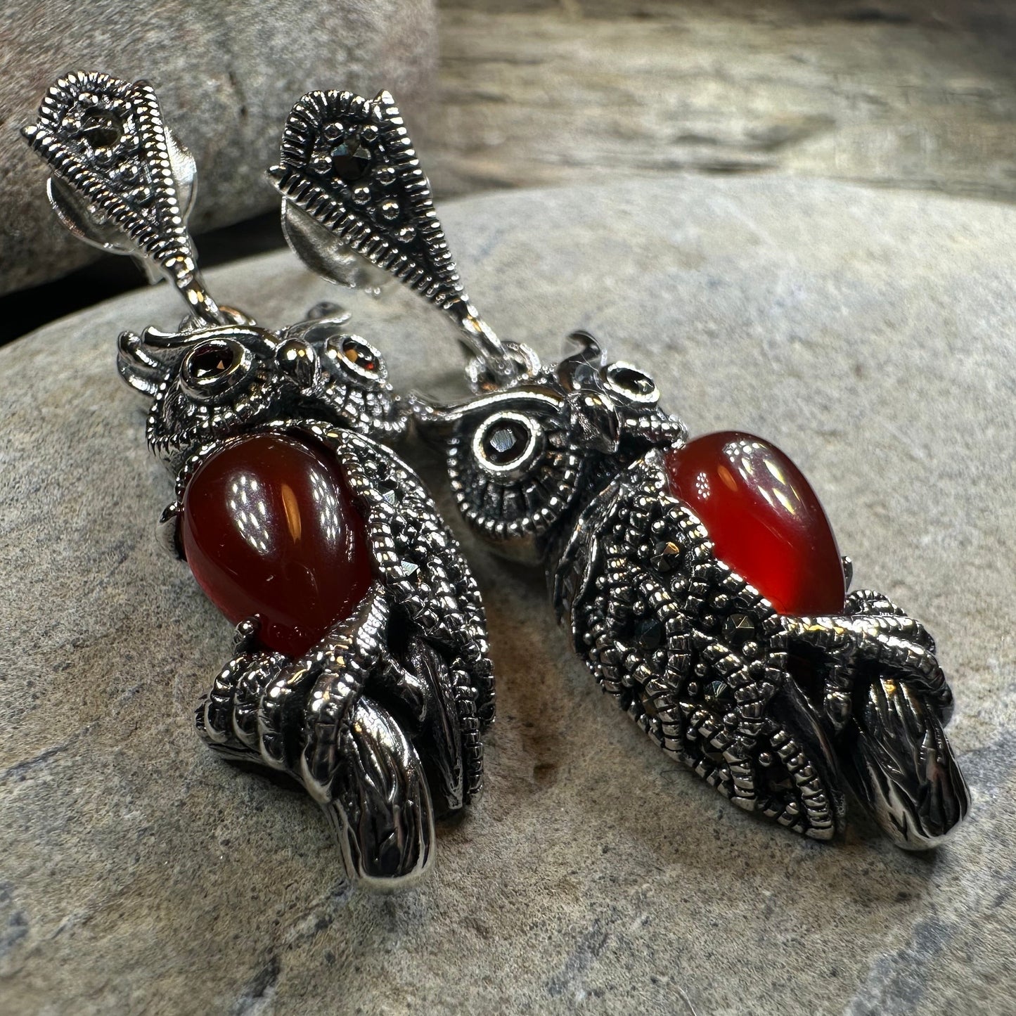 Marcasite Bee Earrings