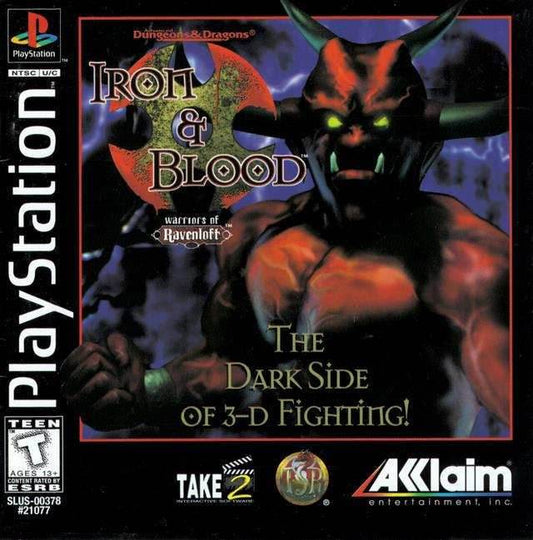 Advanced Dungeons and Dragons Iron & Blood (Playstation) - Game Manual Only
