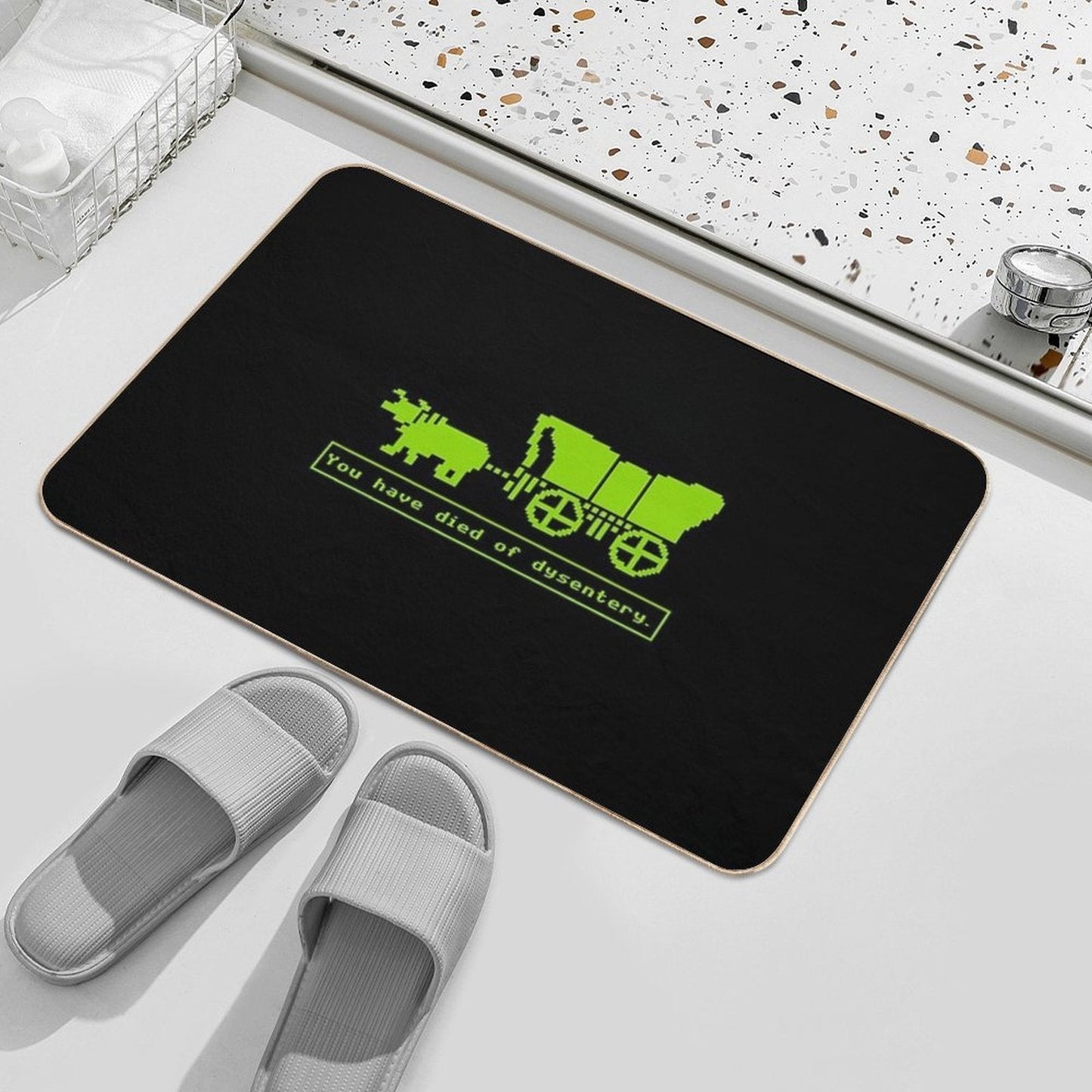 You Have Died of Dysentery.  Anti-Trip Bath Mat