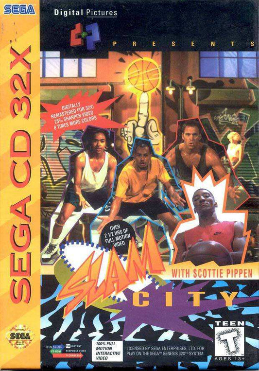 Slam City 32X (Sega CD) - Game Manual Only