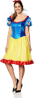 Disney Snow White Fab Dress Adult Halloween Costume Small 4-6