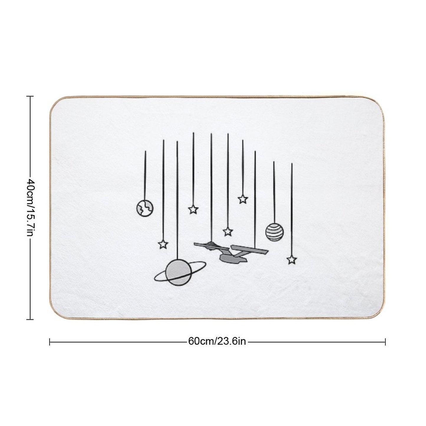 Star Trek USS Enterprise Bath Mat