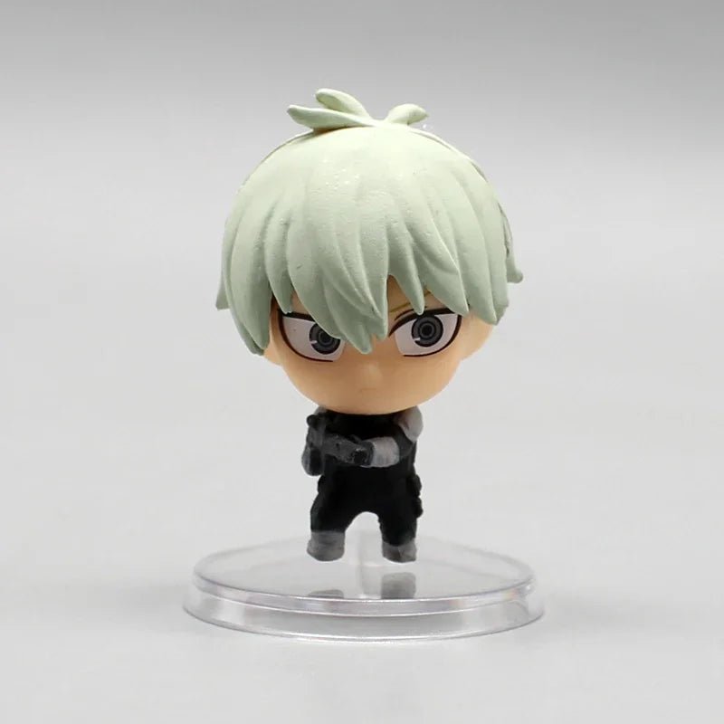 4 pcs Set Anime Toy Kaiju No 8 Capsule Figure Cute Kawaii Chibi Figurines, Kafka Hibino Reno Ichikawa Kikoru Shinomiya PVC Collection Model Toy Gift 4 cm