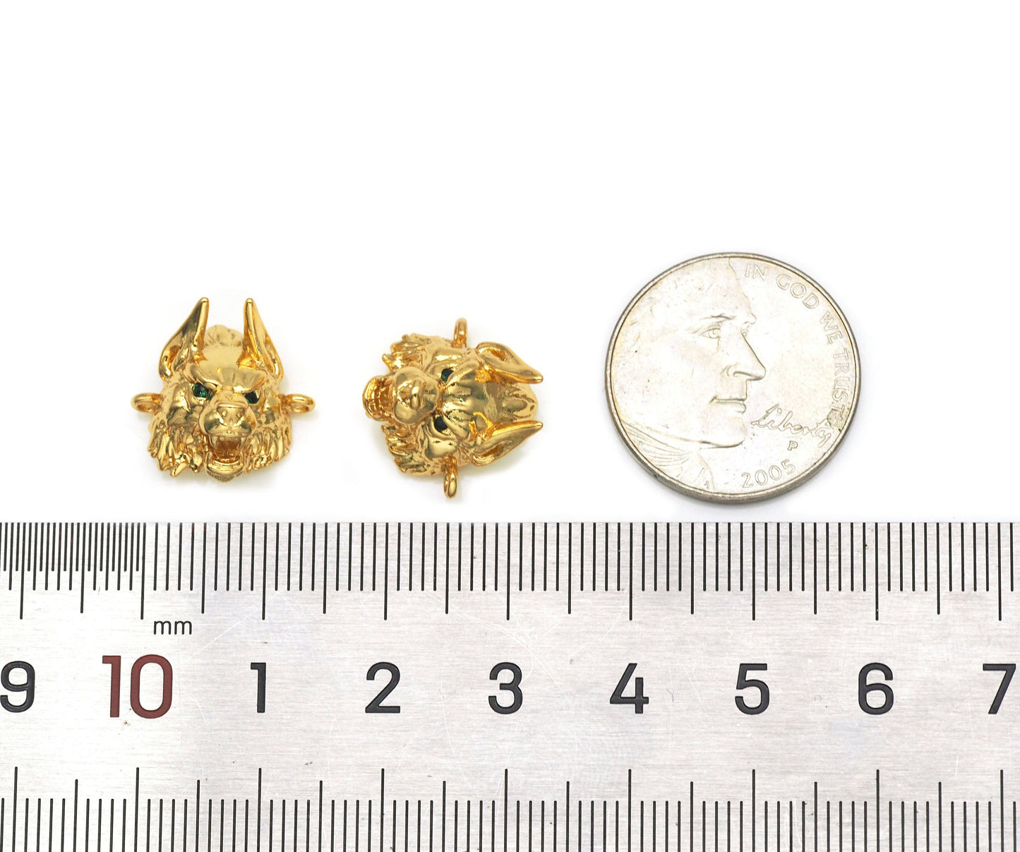 CZ Wolf Head Connector, Sku#Y628