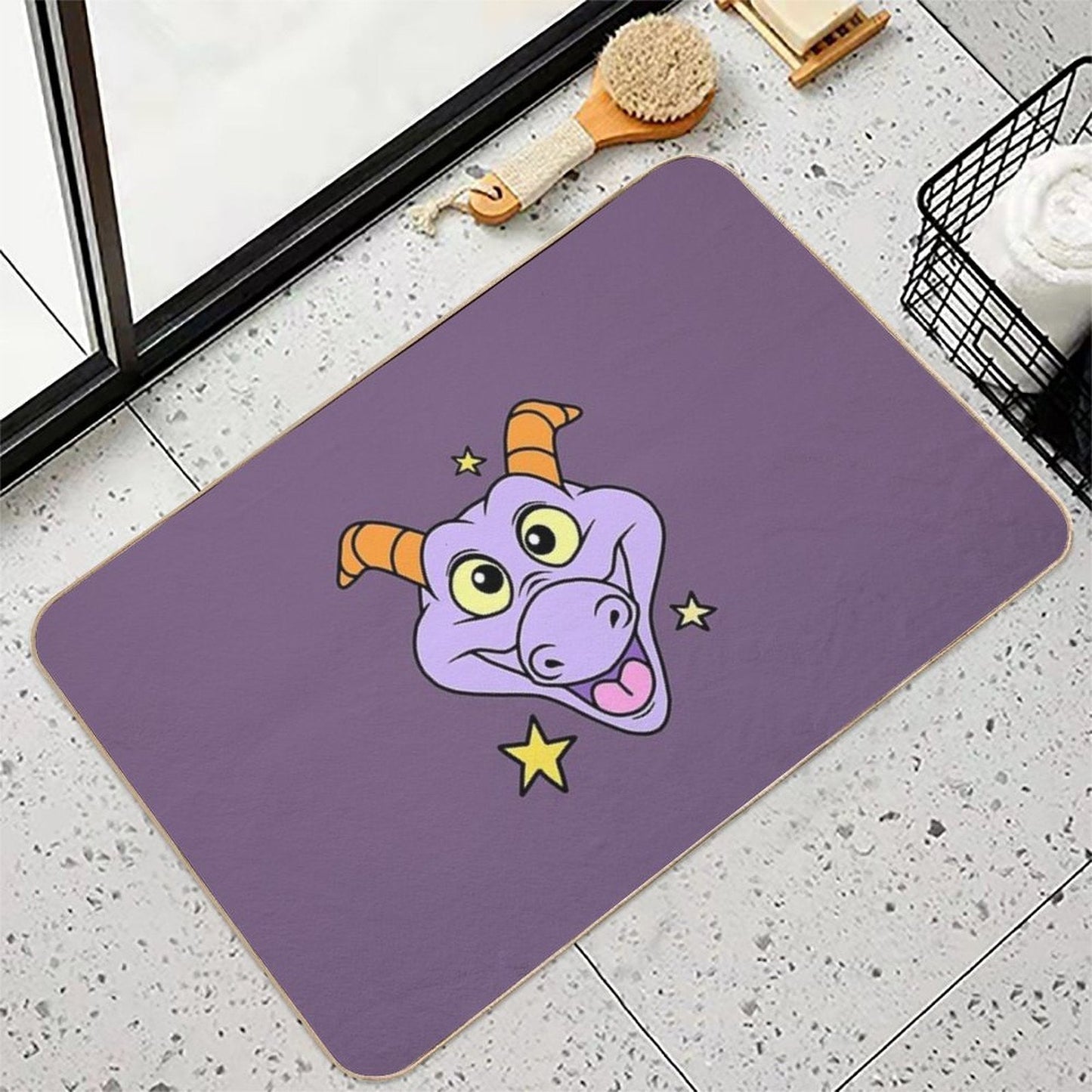 Figment with Stars  Odorless Bath Mat